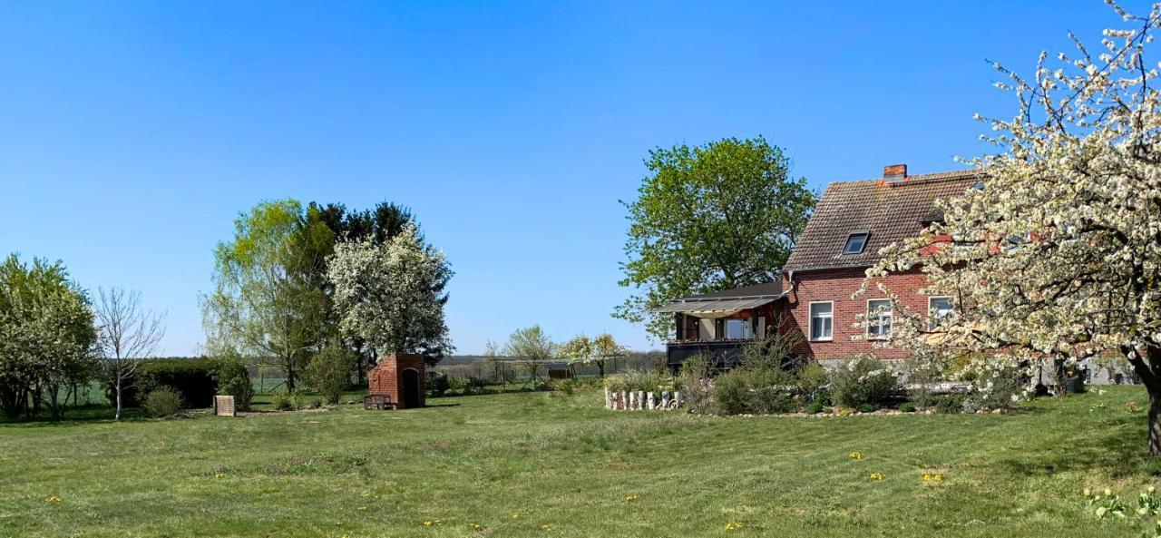 Vierseitenhof Hasenfelde - Ferienwohnung Feldblick Steinhofel Exterior photo